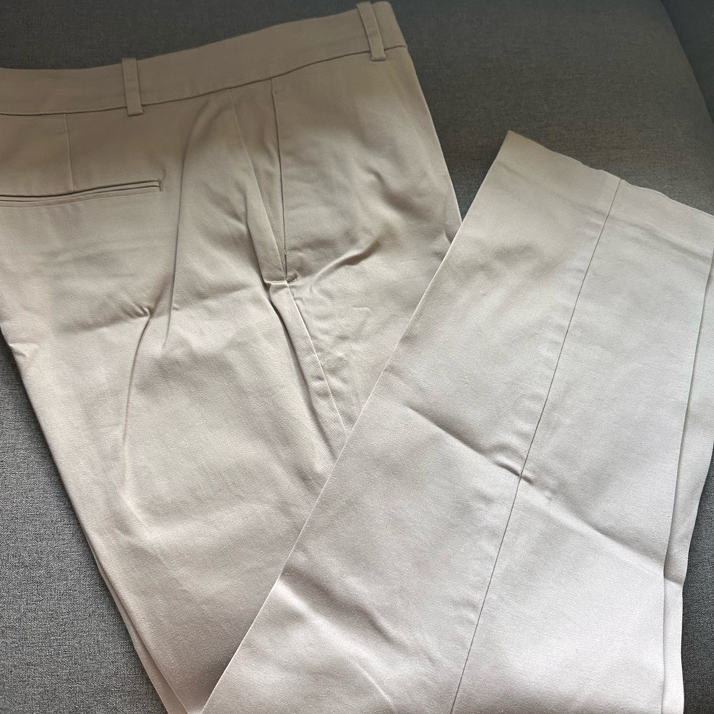 Ann Taylor Tan Cropped Ankle Pants with Sleek Tailoring